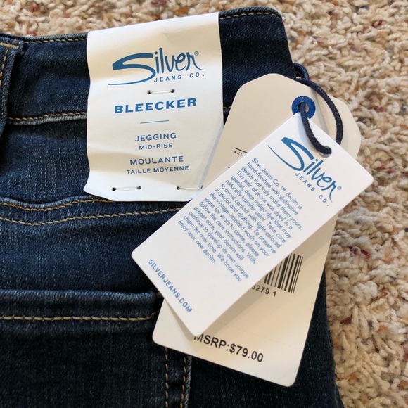 silver bleecker jeggings